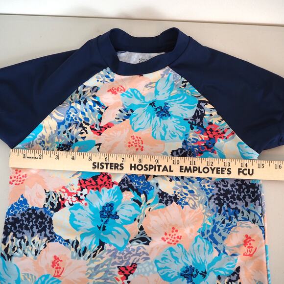 Athleta Girl Swim Rash Guards Youth Size XL/14 Lot of 2 Floral Multi Color - Picture 9 of 14